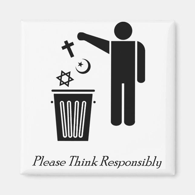 Imã Por Favor, Pense Responsavelmente (Frente)