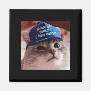 Imã Por Favor, Seja Paciente Eu Tenho Autismo Gato Eng