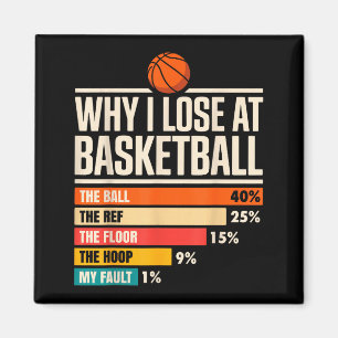 Imã Por que eu sempre perco o aro de basquete engraçad