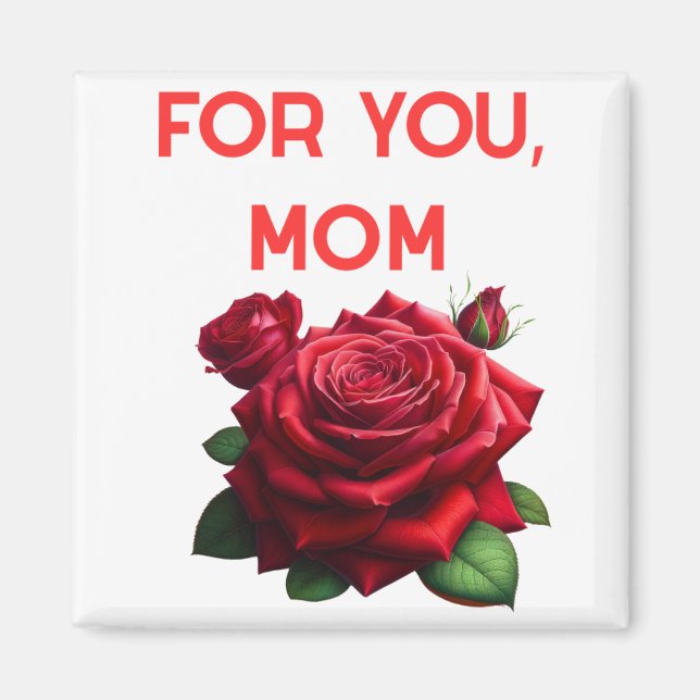 Imã Por Você Mãe Magnet (Frente)