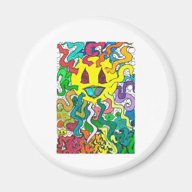 Imã Porcentum Sun - Percentual Designs (Frente)