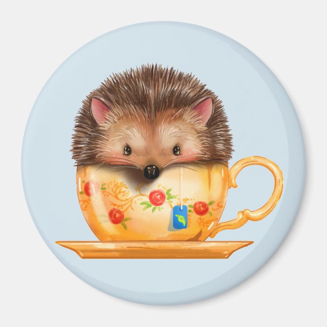 Imã Porco Adorável No Magneta Teacup (Frente)