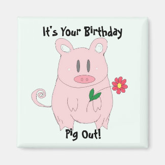 Imã Porco de Aniversário