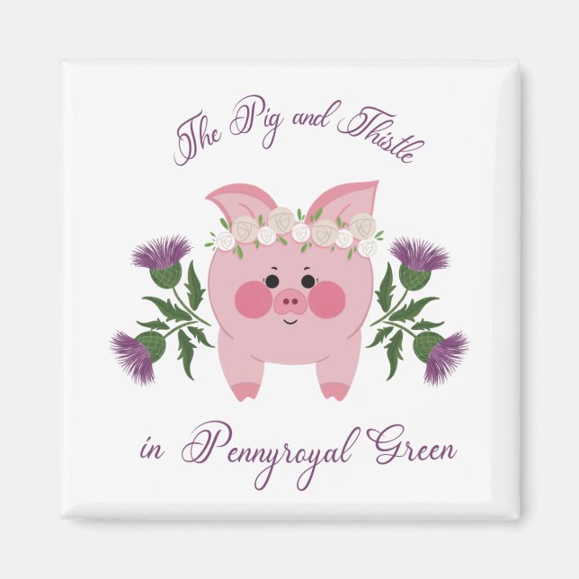 Imã Porco e Thistle (Frente)