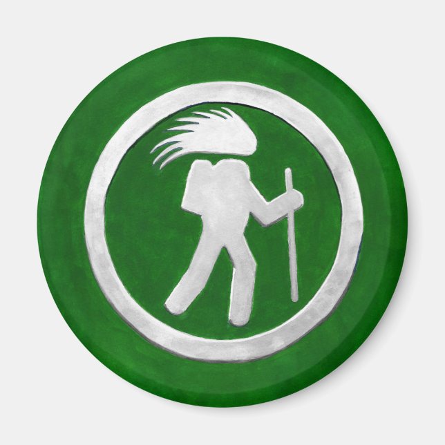 Imã Porcupine Trail Marker (Frente)