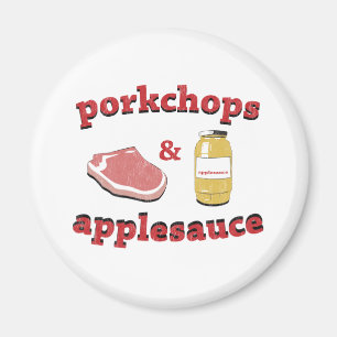 Imã porkchops & compota de maçã
