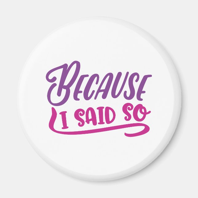 Imã Porque Eu Disse (Frente)