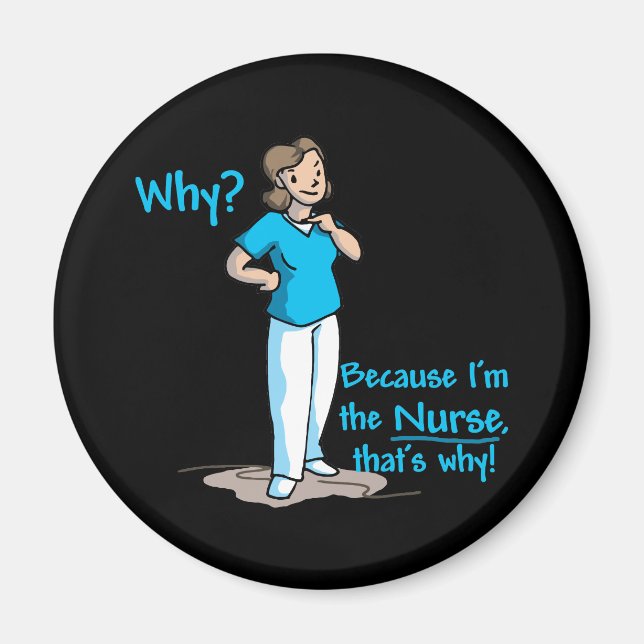 Imã Porquê? Porque eu sou a enfermeira (Frente)