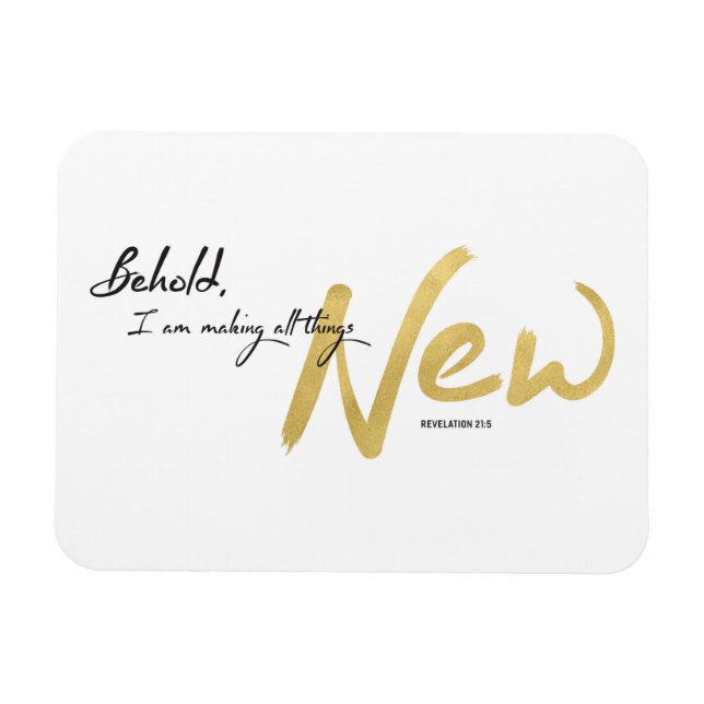 Ímã Porque sou fazer de todas as coisas Nova Impressão (Horizontal)