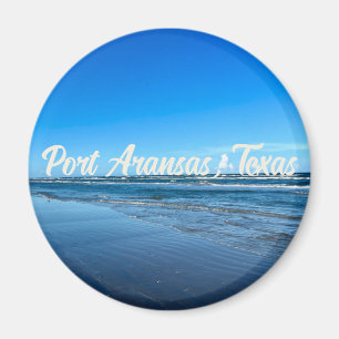 Imã Port Aransas Texas Costa Oceano Ondas Fotografia