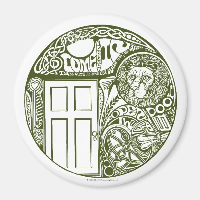 Imã 'Porta 2 Coração' - Magnet (Frente)