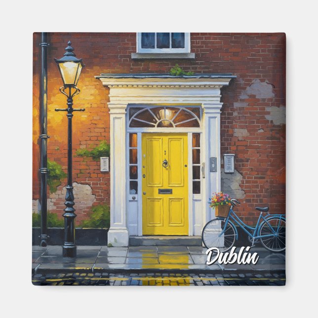 Imã Porta amarela em Dublin (Frente)