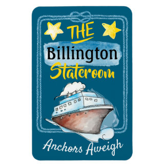 Ímã Porta de Cabina de Cruzeiro de Aquarela