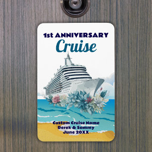 Ímã Porta de Cabine de Cruzeiro de 1º Aniversário Pers