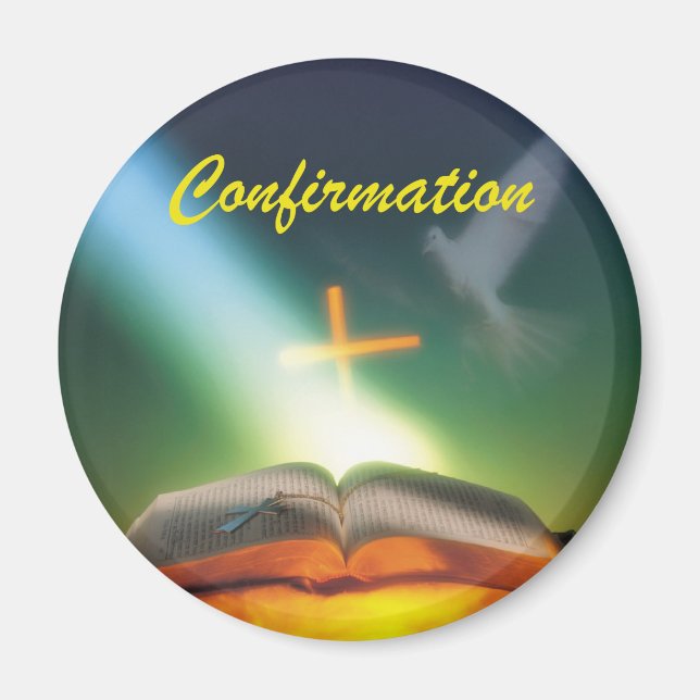 Imã Porta de confirmação, Bíblia, cruz (Frente)