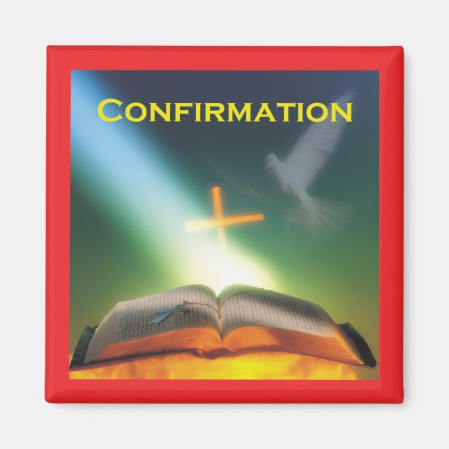 Imã Porta de confirmação, Bíblia, cruz (Frente)