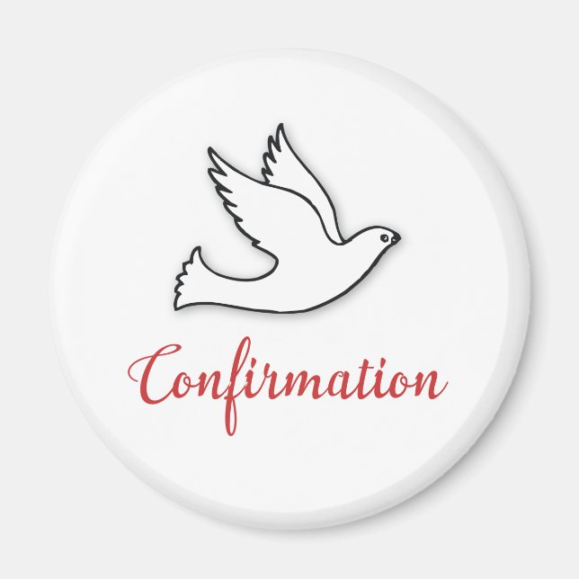 Imã Porta de confirmação de parabéns com Dourado, verm (Frente)