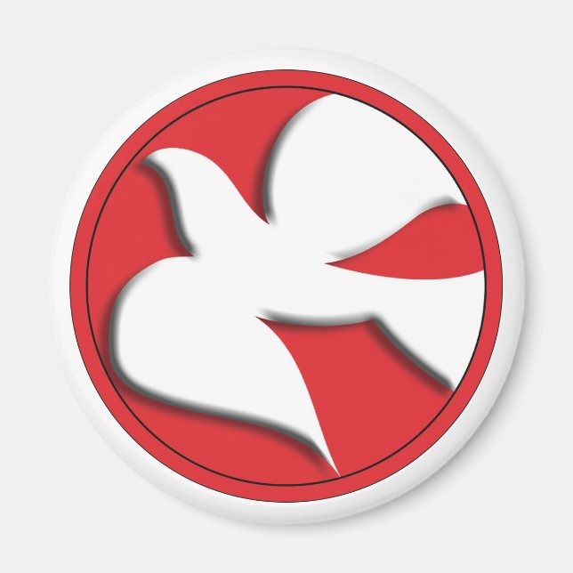 Imã Porta de confirmação em círculo vermelho (Frente)