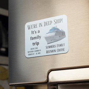 Ímã Porta de Cruzeiro Personalizada Família Em Profund