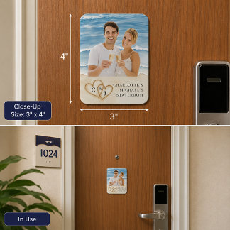 Ímã Porta de Cruzeiro Personalizada Foto Quarto