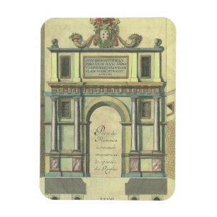Ímã Porta de Entrada de Igreja Antiga Arquitetura Rena