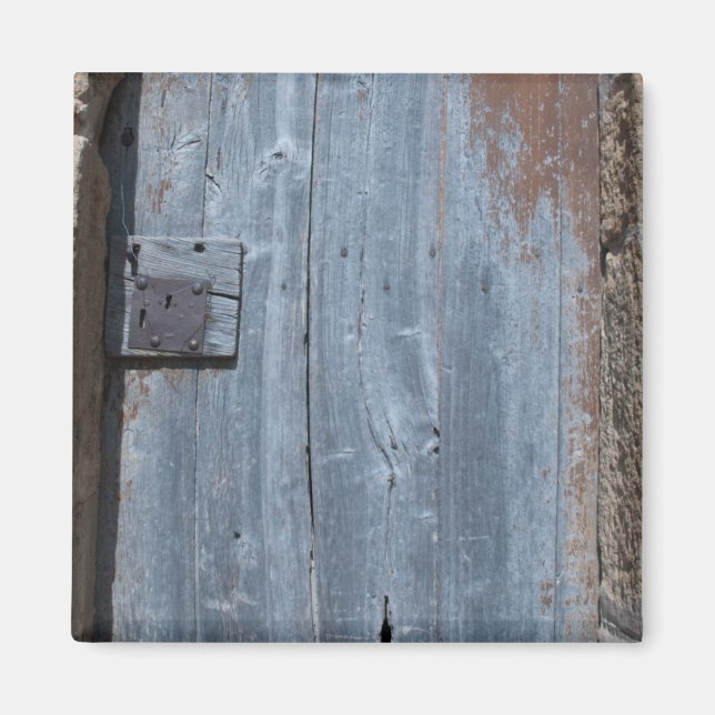 Imã Porta de madeira vestida e enferrujada (Frente)