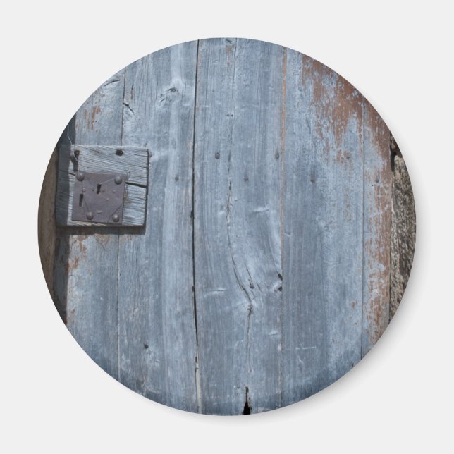 Imã Porta de madeira vestida e enferrujada (Frente)