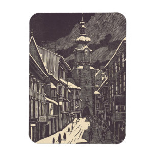 Ímã Porta de Miguel em Torre Medieval de Bratislava