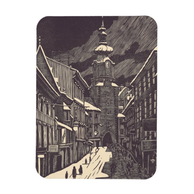 Ímã Porta de Miguel em Torre Medieval de Bratislava (Vertical)