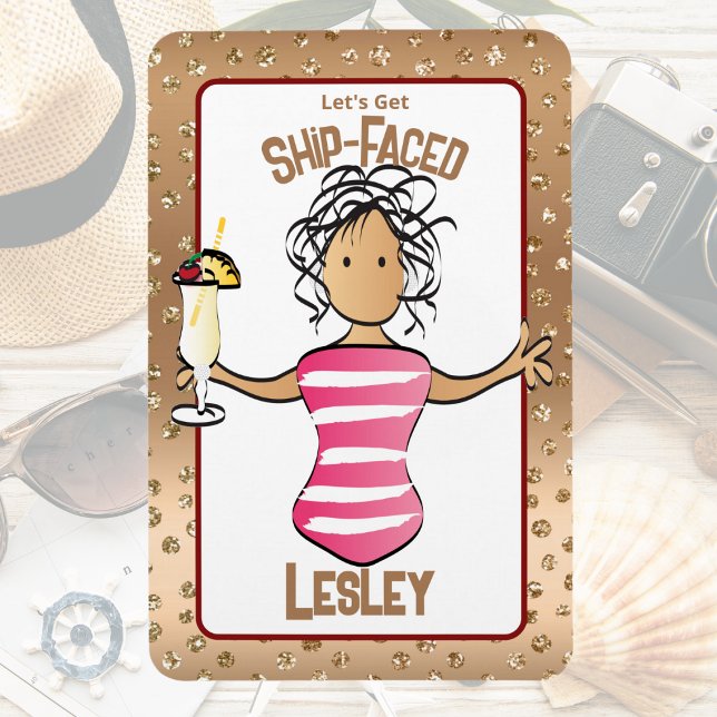 Ímã Porta De Navio Engraçado De Férias De Cruzeiro Par (Criador carregado)