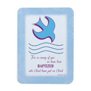 Ímã Porta do Batismo Adulto em Azul