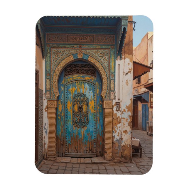 Ímã Porta em Fez Marrocos Viagem (Vertical)
