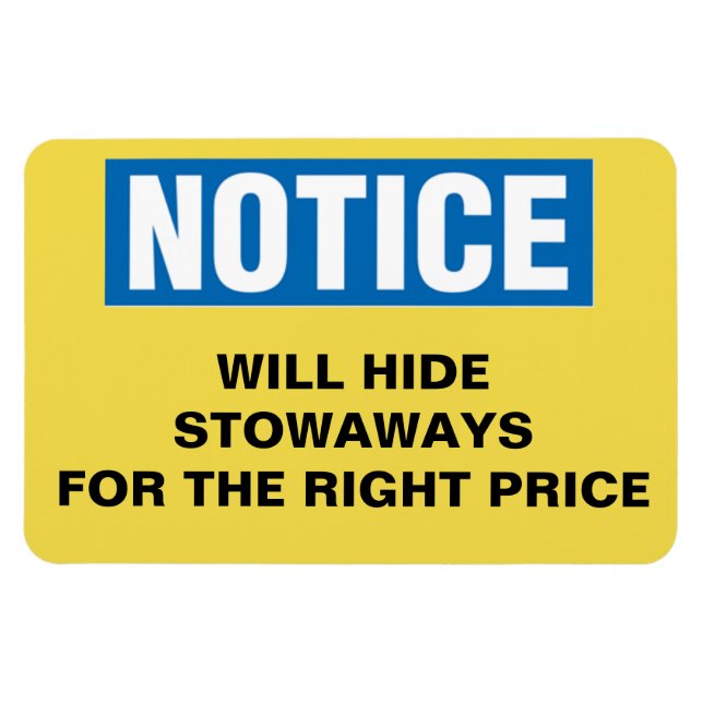 Ímã Porta Engraçada Da Cabina De Cruzeiro - Esconde-Se (Horizontal)