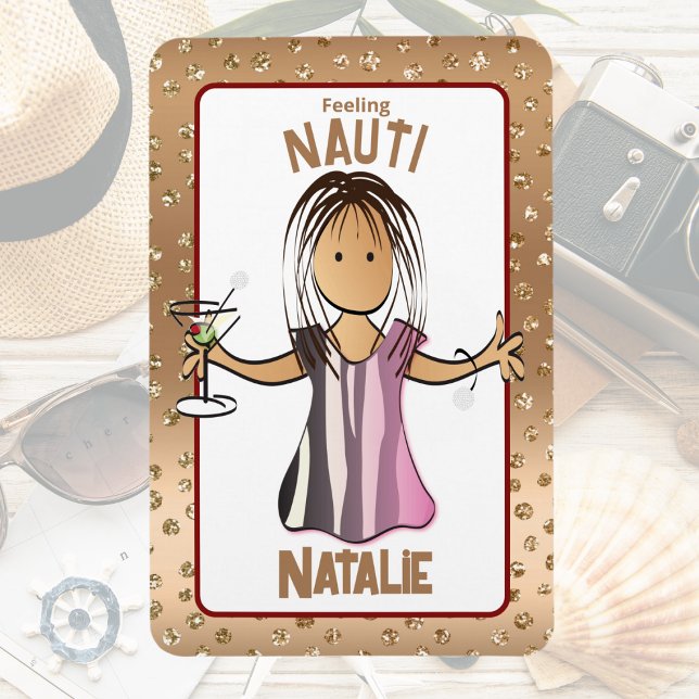 Ímã Porta Engraçada De Navio De Cruzeiro Para Seu Rosa (Criador carregado)