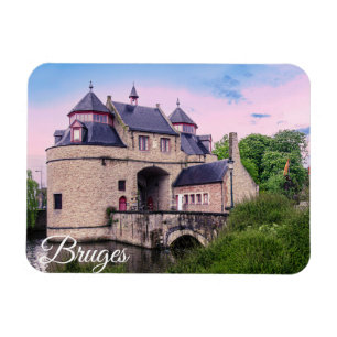 Ímã Porta histórica da cidade em Bruges