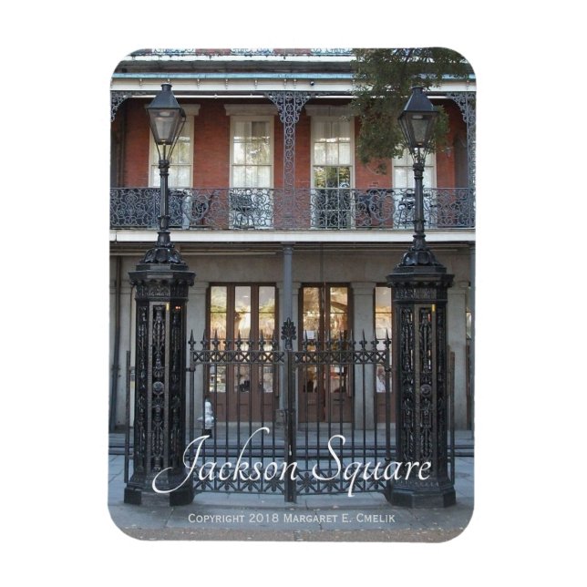 Ímã Porta Quadrada Jackson, Nova Orleans, Quarto Franc (Vertical)