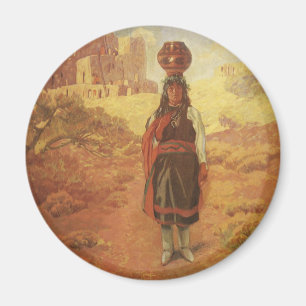 Imã Portador de Água Indiano Vintage por EW Rollins