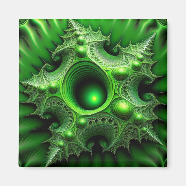 Imã Portal de Mandelbrot Verde (Frente)