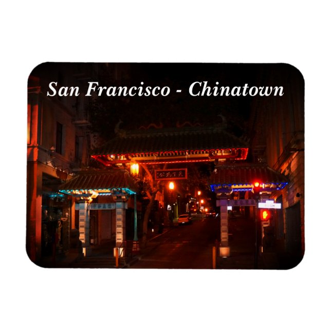 Ímã Portão Chinatown em São Francisco #2 (Horizontal)