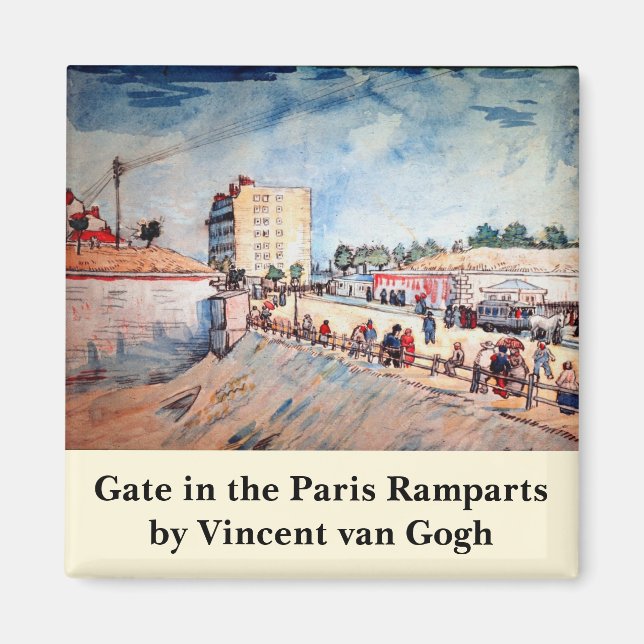 Imã Portão nas Muralhas de Paris por Vincent van Gogh (Frente)