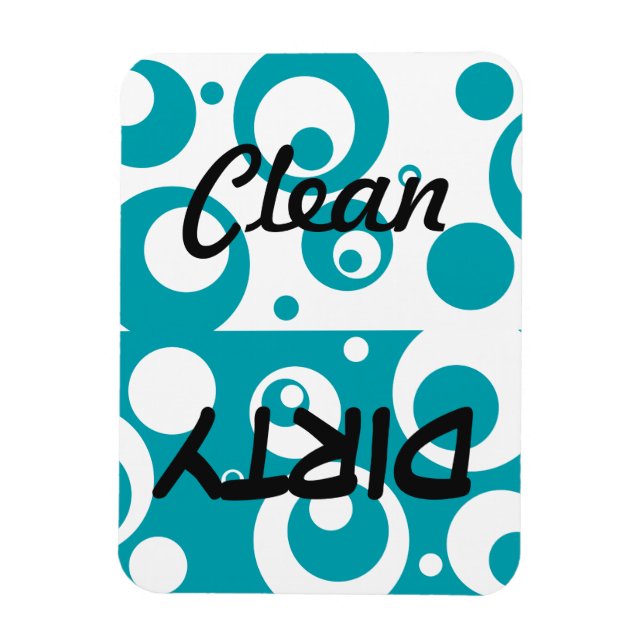 Ímã Portas de bolhas Círculos de máquina de lavar louç (Vertical)