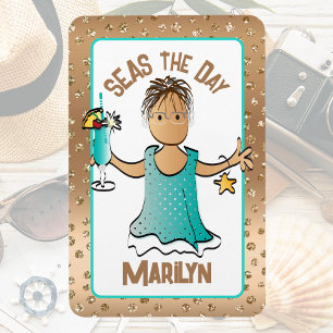 Ímã Portas Engraçadas de Navios de Cruzeiro no Dia das