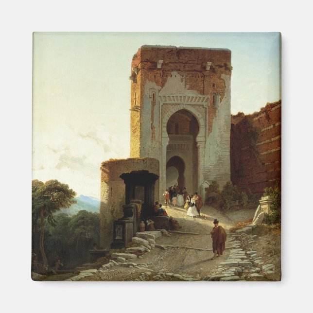 Imã Porte de Justice, Alhambra, Granada (petróleo na c (Frente)