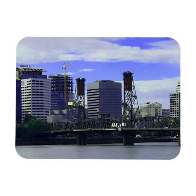 Ímã Portland Hawthorne Bridge #1 Magnet (Horizontal)