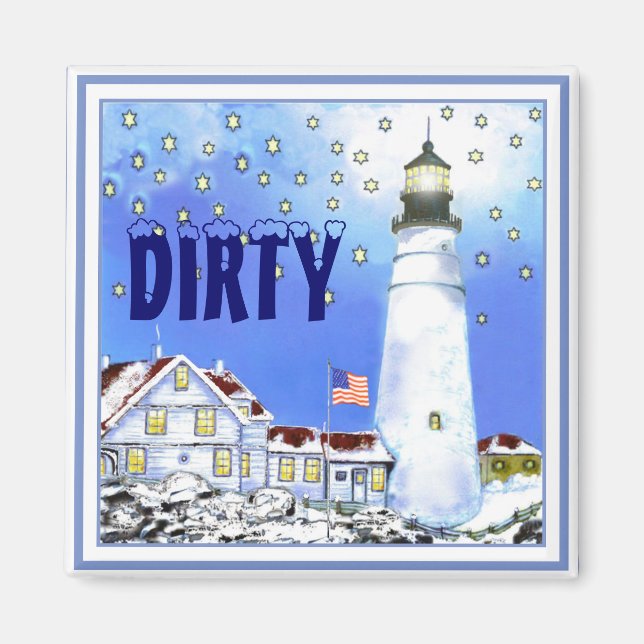 Imã Portland Head Light Dishwasher Magnet Dirk #2 (Frente)