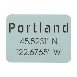 Ímã Portland Latitude & Longitude