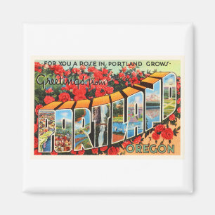 Imã Portland Oregon OU lembrança velha das viagens