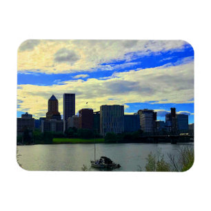 Ímã Portland, Oregon Skyline nº 1 Magnet