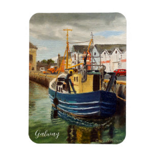 Ímã Porto cénico na cidade de Galway Irlanda
