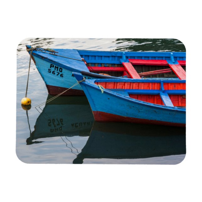 Ímã Porto de Angelmo, barcos de pesca. (Horizontal)